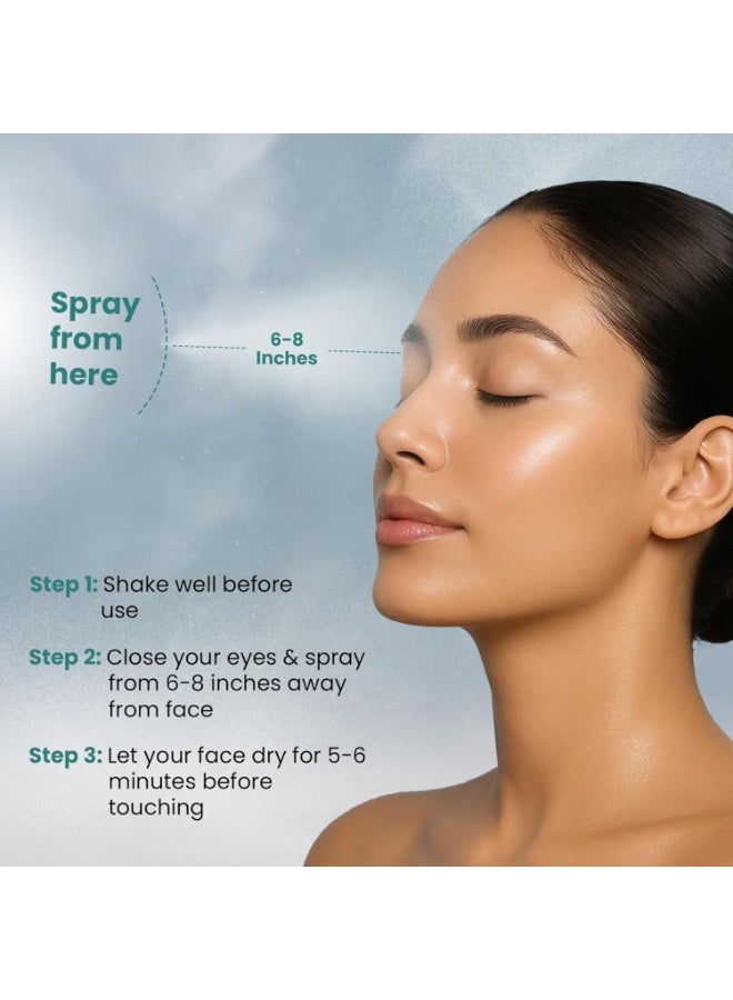 فايسز كندا بخاخ تثبيت المكياج Ultime Pro Shimmer من FACESCANADA، سعة 100 مل | بخاخ تثبيت مكياج يدوم طويلاً | يحافظ على ثبات المكياج | يمنح لمسة نهائية لامعة وجذابة | يرطب البشرة ويهدئها وينعشها | خالٍ من الكحول (عبوة واحدة) - Image 4